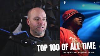 Top 100 greatest rappers of all time 10080  Beats Rhymes Lists [upl. by Gardell714]