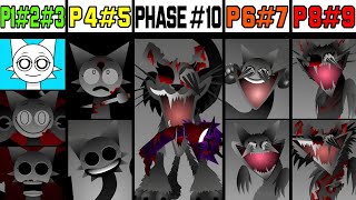 Phase 1 VS Phase 2 VS Phase 3 VS Phase 4 VS Phase 5 VS Phases 610 in Incredibox Sprunki [upl. by Sedecram]