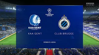 FIFA 24  KAA Gent vs Club Brugge UEFA Champions League  Semi Final Match [upl. by Daisy]