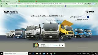 how to download In Transit Parts in crm dms tata motors [upl. by Retrac]