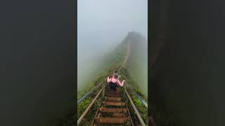 Haiku Stairs  Stairway to heaven in Oahu in Hawaii [upl. by Sacul695]