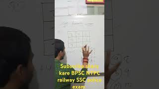 Tricky reasoning BPSC NTPC railway SSC daroga exam online offline fee free subscribe shorts [upl. by Hersch]