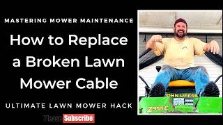 StepbyStep Guide to Fixing Your John Deere Mower Deck Cable [upl. by Hy]