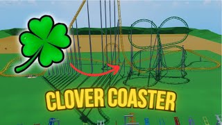 I made a 4 LEAF CLOVER shaped ROLLER COASTER [upl. by Moersch237]