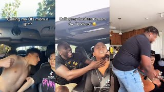 Calling my boyfriends Mom a Bch Prank to see his reaction  TikTok Compilation 15 [upl. by Haleak]