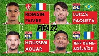 Romain Faivre vs Paquetá vs Aouar vs Jeff ReineAdélaïdeFaivre joins Olympique LyonFIFA22 compare [upl. by Elohc]