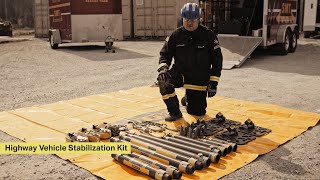 Paratech Highway Vehicle Stabilization Kit  Contents amp Deployment [upl. by Assirehs]