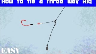 How To Tie a 3 Way Rig  Monster Catfish [upl. by Truk460]