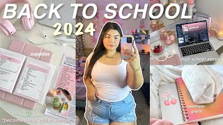 PREPARING FOR BACK TO SCHOOL 🖇🎀 school supplies shopping high school advice amp aesthetic grwm [upl. by Paschasia]