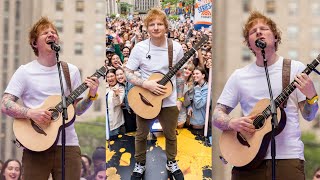 Ed Sheeran live Today Show Full Performance Eyes Closed Life goes on Boat Perfect Curtains [upl. by Ralip]