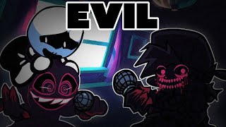 Friday Night Funkin Mod  Evil BF Vs Skid  Bad Omen [upl. by Ryley]