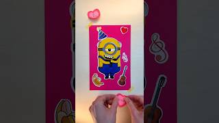 Making Paper Craft Scrapbooking DIY by Minions ✂️scrapbooking minions despicableme papercraft [upl. by Rodie]