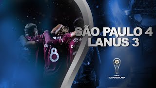 Melhores momentos  São Paulo 4 x 3 Lanús  Segunda fase  SulAmericana 2020 [upl. by Lancaster]