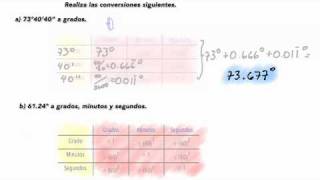 UDEM MAD 21 Conversiones de grados minutos y segundos [upl. by Ylil841]