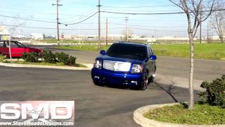 Candy Blue Paint  California Sun  Escalade Bagged on 26s  Update 8 [upl. by Ppilihp]