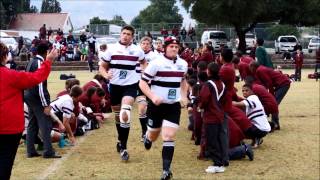 HVS vs AHS 2014 1 ste span Rugby span op veld draf [upl. by Deer]