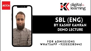 SBL English Demo by Kashif Kamran [upl. by Reinhold]