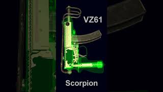 Sa vz 61 Skorpion submachine gun XRay view shorts [upl. by Yatnuahc]