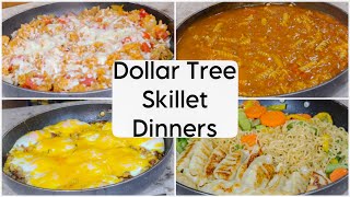 4 Easy One Pan Skillet Dinners  Dollar Tree Dinners [upl. by Alyss619]