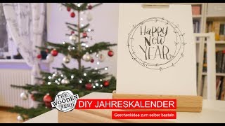 Einfacher Kalender selbst gemacht  DIY [upl. by Anaele]