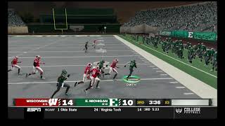 Punt Return for a Touchdown Player only has 87 SPD but high agility and acceleration [upl. by Dnaltroc]