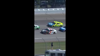 Larson triggers massive wreck at Michigan nascar [upl. by Donna668]