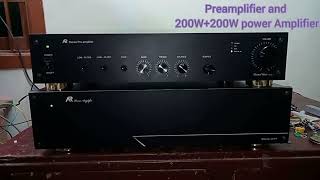 Preamplifier and 200W200W power Amplifier [upl. by Ferdinana]