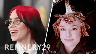 Getting a Billie Eilish Inspired Neon Red Hair Transformation  Hair Me Out [upl. by Amie]