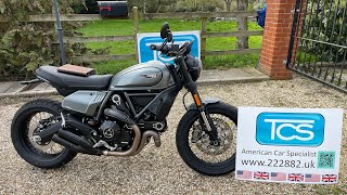 23plate Ducati Scrambler Nightshift 800cc 6Spd Manual in Matt Grey just 800 miles from new [upl. by Yeltneb]