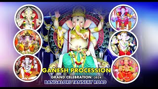 Bangalore Tannery Road Grand Ganesha Procession 2024 [upl. by Baram]