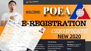 Kumuha ng ESERVICES Certificate Online 2022 eregistration ng POEA [upl. by Segroeg]