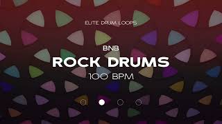 ROCK DRUMS  100 BPM  BNB [upl. by Inanaup]