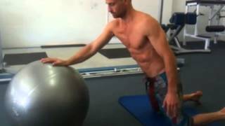 Swiss Ball Shoulder Circles  Shoulder Rehab [upl. by Basir]