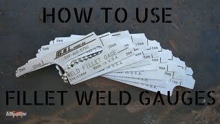 Welding inspection aid  How to use a Fillet Weld Gauge [upl. by Esinrahs]