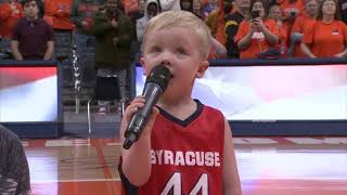 3yearold National Anthem singer Drake Grillo [upl. by Enirac]