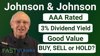 Johnson amp Johnson AAA Rated 3 Dividend Yield Good Value Buy Sell or Hold  FAST Graphs [upl. by Annid983]