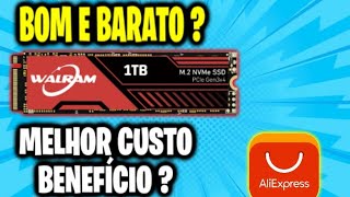 SSD NVME WALRAM 1TB ALIEXPRESS E BOM VALE A PENA [upl. by Brandy]