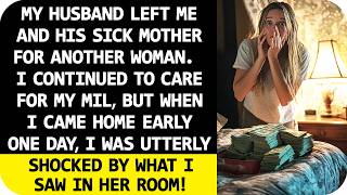 My husband left me and my sick motherinlaw for another woman I continued to care for my MIL But… [upl. by Eidolem]