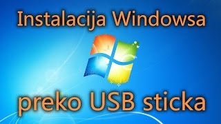 Kako instalirati WINDOWS preko USBa [upl. by Nywg]