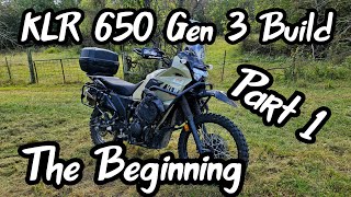 KLR650 Gen 3 Build  The Beginning [upl. by Savanna]