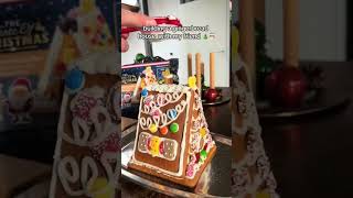 building a gingerbread house🎅🏽🎄 freddisson gingerbread christmas [upl. by Asiruam]