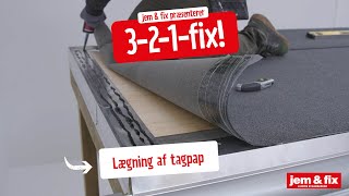 Lægning af tagpap  jem amp fix [upl. by Bahner584]