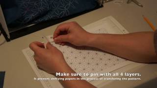 How to Transfer Sashiko Pattern on Fabric Sashiko Tutorial [upl. by Riem]