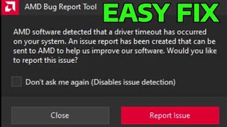 How To Fix AMD Software Detected That A Driver Timeout Has Occurred [upl. by Burhans]