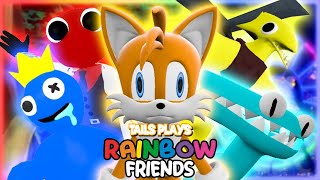 Tails plays  ROBLOX RAINBOW FRIENDS  Chapter 1 and 2 feat Newgadjet66 [upl. by Oirrad]