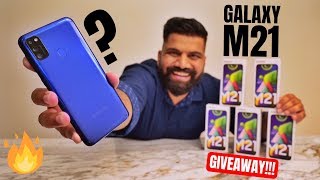 Samsung Galaxy M21 Unboxing amp First Look  48MP  6000mAh WattaMonster GIVEAWAY🔥🔥🔥 [upl. by Roid555]