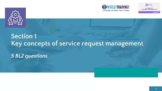 Service Request Management Intro Service Request ManagementAXELOS  PeopleCert 1WorldTrainingcom [upl. by Assirok446]