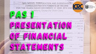 PAS 1 Presentation of Financial Statements Statement of Financial Position  Part 1 [upl. by Terence]