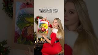 TWO ARTISTS  ONE CANVAS🎄WHAT CHRISTMAS MOVIE SHOULD I DRAW NEXT art short homealone grinch [upl. by Dylana669]