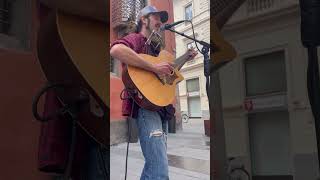 Nick Lazzarini  Kathys Song Simon amp Garfunkel cover livemusic acousticcover busking [upl. by Odelia825]